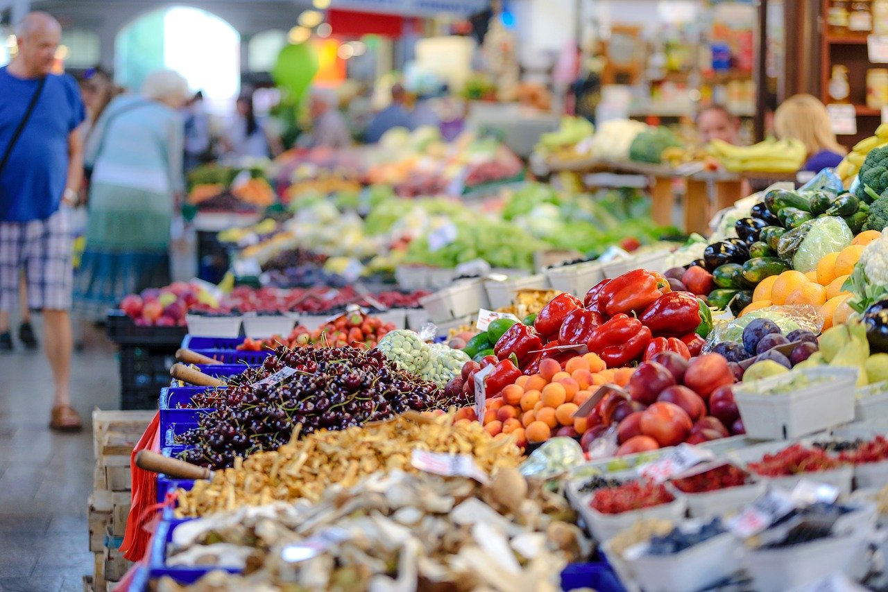 the market, fresh, groceries